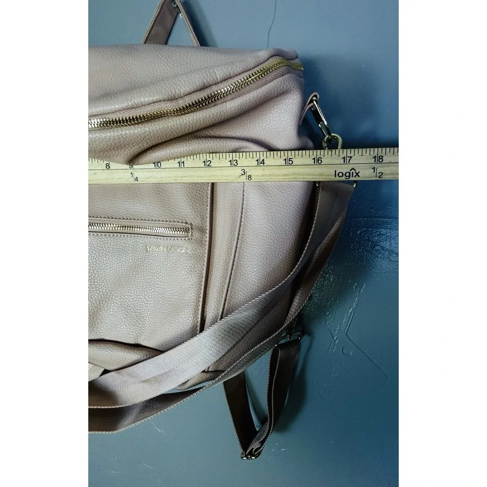 Fawn Design blush pink diaper bag  gold hardware Puff Ball Bag Charm